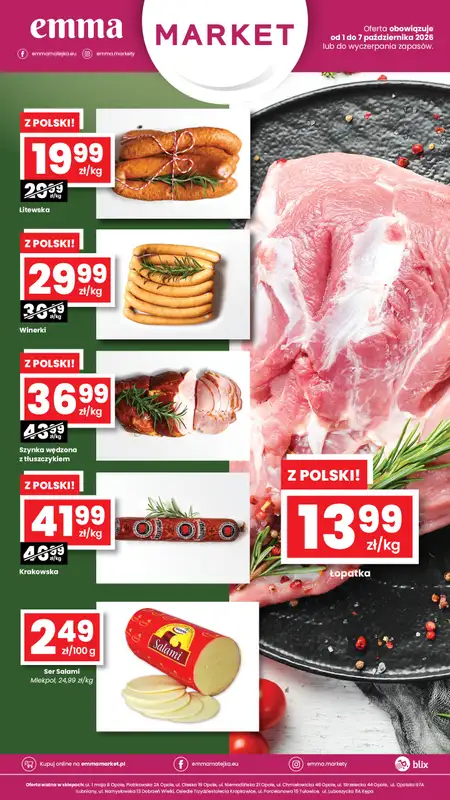 emma MARKET - gazetka promocyjna Oferta spożywcza Emma Market od czwartku 01.10 do środy 07.10 - strona 2