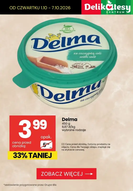 Delikatesy Centrum - gazetka promocyjna Najlepsze oferty do -41% od czwartku 01.10 do środy 07.10 - strona 5