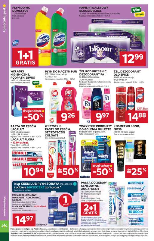 Stokrotka - gazetka promocyjna Gazetka Supermarket od czwartku 01.10 do środy 07.10 - strona 42
