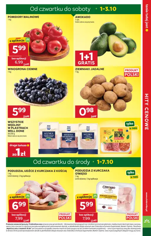 Stokrotka - gazetka promocyjna Gazetka Supermarket od czwartku 01.10 do środy 07.10 - strona 3