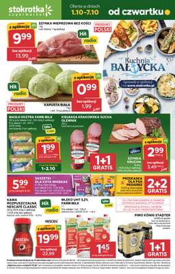 Stokrotka - gazetka promocyjna Gazetka Supermarket od czwartku 01.10 do środy 07.10