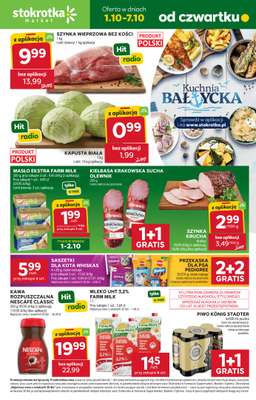Stokrotka - gazetka promocyjna Gazetka Market od czwartku 01.10 do środy 07.10