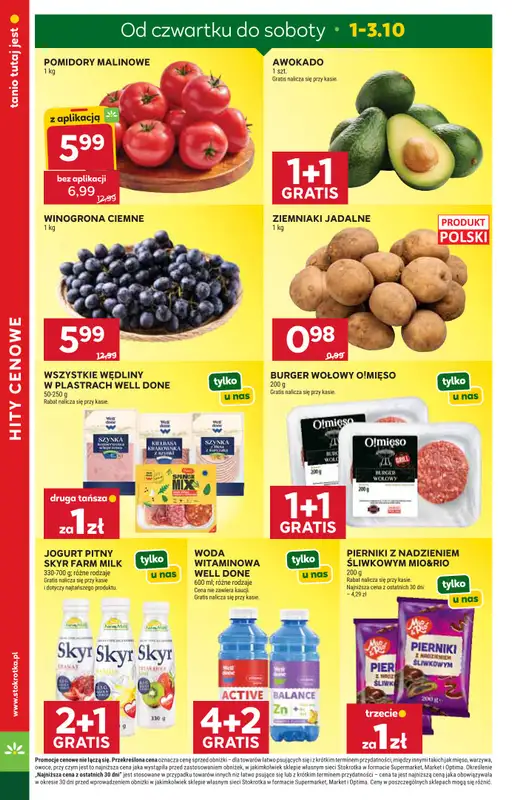 Stokrotka - gazetka promocyjna Gazetka Market od czwartku 01.10 do środy 07.10 - strona 2