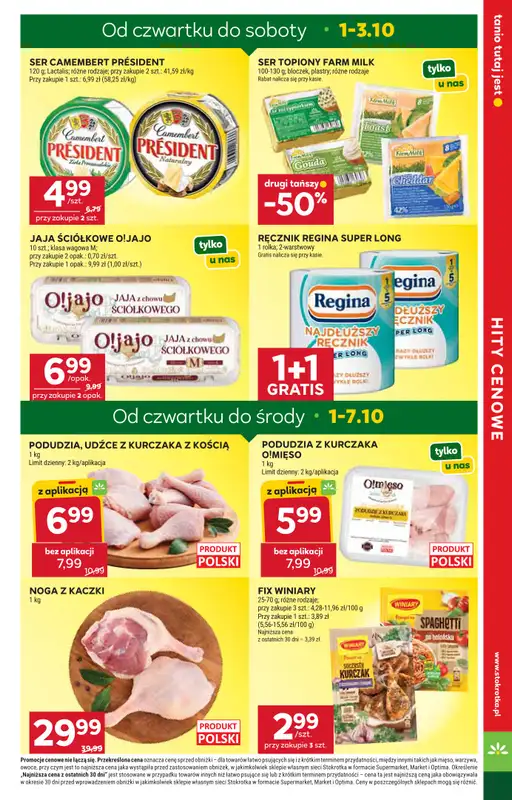 Stokrotka - gazetka promocyjna Gazetka Market od czwartku 01.10 do środy 07.10 - strona 3