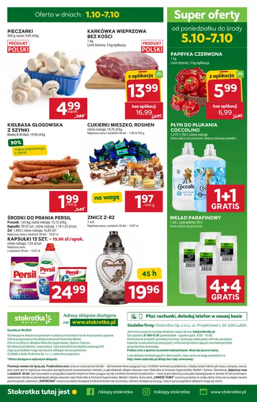 Stokrotka - gazetka promocyjna Gazetka Market od czwartku 01.10 do środy 07.10 - strona 38
