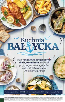 Stokrotka - gazetka promocyjna Kuchnia Bałtycka od czwartku 01.10 do środy 21.10
