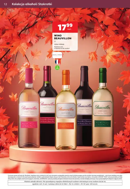 Stokrotka - gazetka promocyjna W dobrym smaku od czwartku 01.10 do środy 28.10 - strona 12