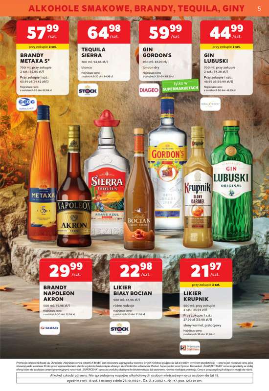 Stokrotka - gazetka promocyjna W dobrym smaku od czwartku 01.10 do środy 28.10 - strona 5