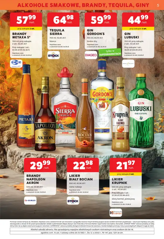 Stokrotka - gazetka promocyjna W dobrym smaku od czwartku 01.10 do środy 28.10 - strona 5