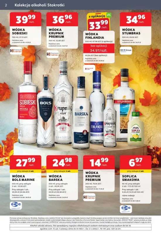 Stokrotka - gazetka promocyjna W dobrym smaku od czwartku 01.10 do środy 28.10 - strona 2