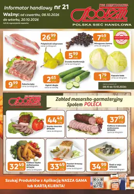 Społem Częstochowa - gazetka promocyjna Gazetka od czwartku 08.10 do wtorku 20.10