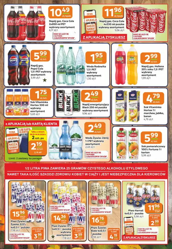 Społem Częstochowa - gazetka promocyjna Gazetka od czwartku 08.10 do wtorku 20.10 - strona 10