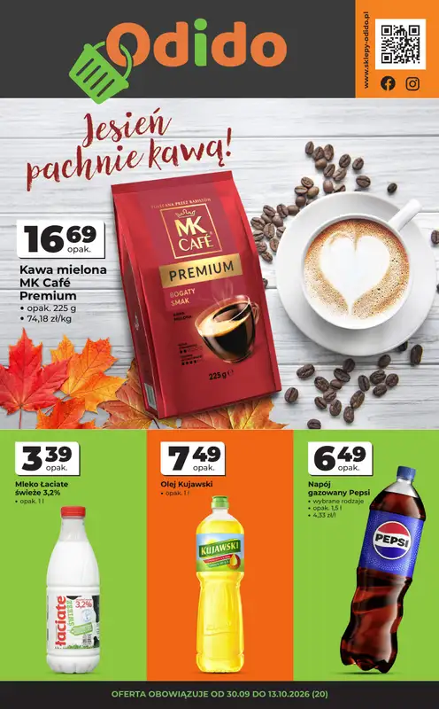 Odido - gazetka promocyjna Gazetka od środy 30.09 do wtorku 13.10