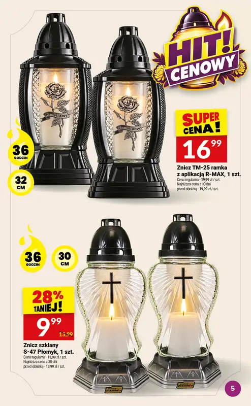 Twój Market - gazetka promocyjna Znicze od środy 30.09 do wtorku 06.10 - strona 5