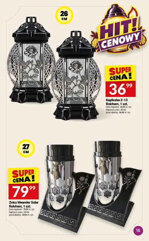 Twój Market - gazetka promocyjna Znicze od środy 30.09 do wtorku 06.10 - strona 15