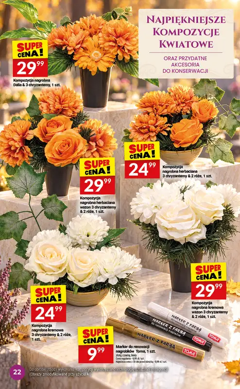 Twój Market - gazetka promocyjna Znicze od środy 30.09 do wtorku 06.10 - strona 22