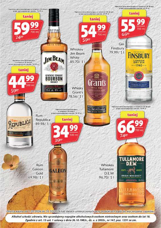 Prim Market - gazetka promocyjna Gazetka alkoholowa od czwartku 01.10 do soboty 31.10 - strona 4