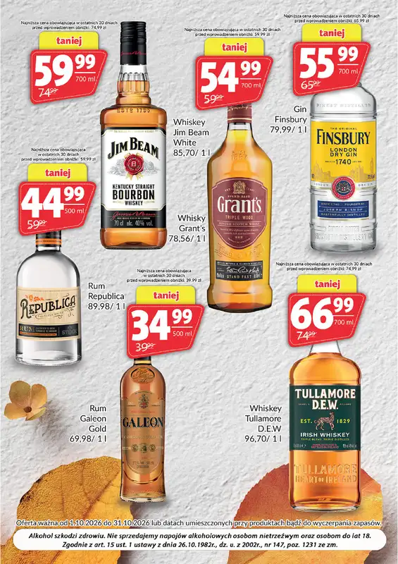 Prim Market - gazetka promocyjna Gazetka alkoholowa od czwartku 01.10 do soboty 31.10 - strona 4
