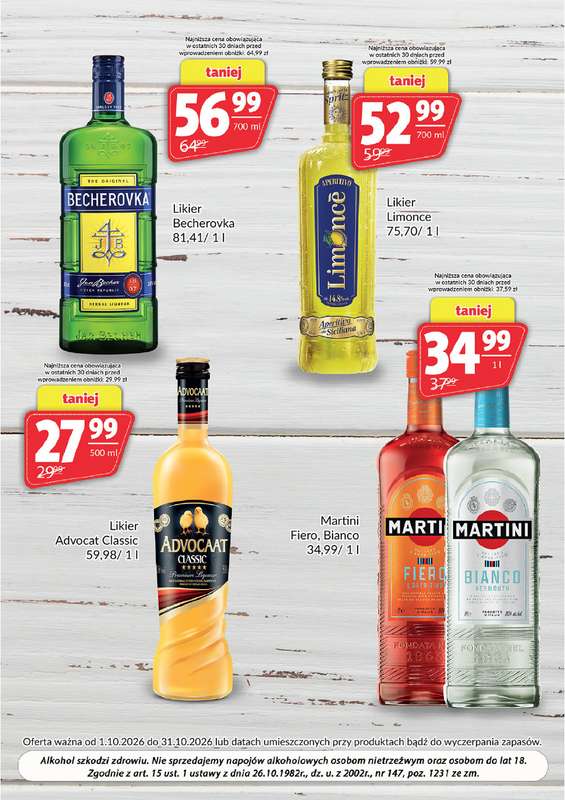 Prim Market - gazetka promocyjna Gazetka alkoholowa od czwartku 01.10 do soboty 31.10 - strona 6