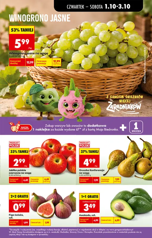 Biedronka - gazetka promocyjna Od czwartku od czwartku 01.10 do środy 07.10 - strona 23