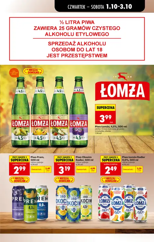 Biedronka - gazetka promocyjna Od czwartku od czwartku 01.10 do środy 07.10 - strona 61