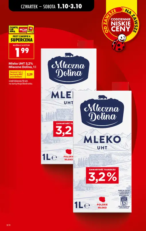 Biedronka - gazetka promocyjna Od czwartku, Z ladą tradycyjną od czwartku 01.10 do środy 07.10 - strona 2