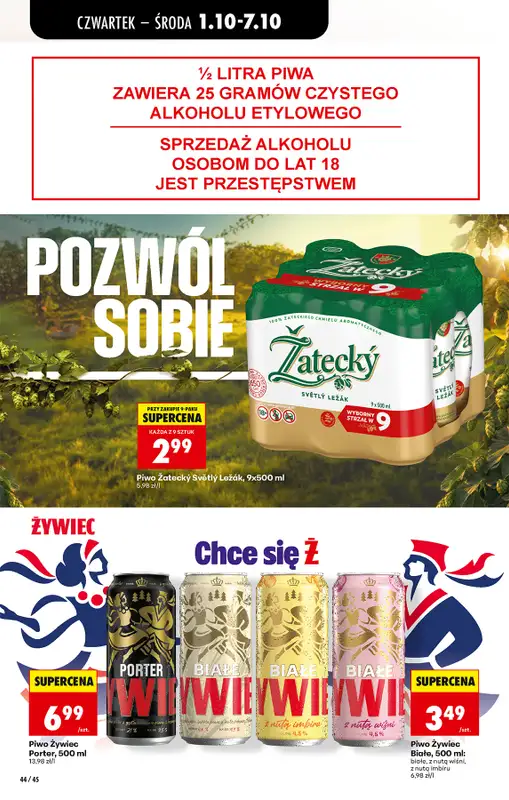 Biedronka - gazetka promocyjna Od czwartku, Z ladą tradycyjną od czwartku 01.10 do środy 07.10 - strona 60