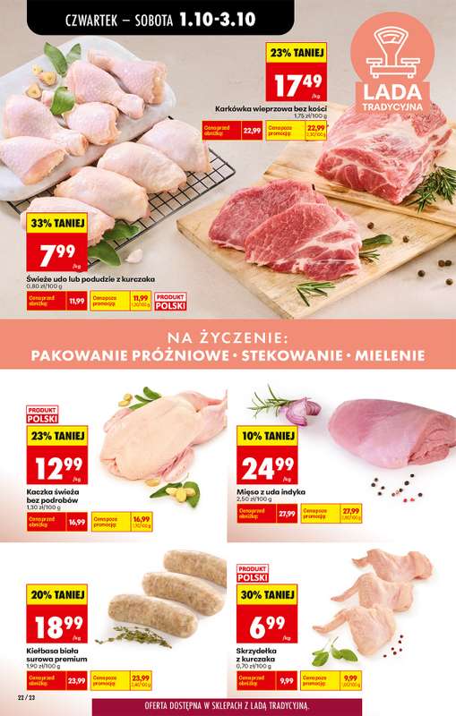 Biedronka - gazetka promocyjna Od czwartku, Z ladą tradycyjną od czwartku 01.10 do środy 07.10 - strona 28