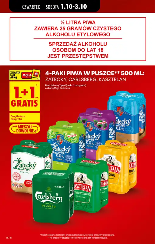 Biedronka - gazetka promocyjna Od czwartku, Z ladą tradycyjną od czwartku 01.10 do środy 07.10 - strona 10