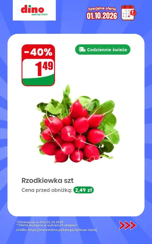 Dino - gazetka promocyjna Specjalna oferta na 01.10.2026 - promocje spoza gazetki od czwartku 01.10 do czwartku 01.10 - strona 2