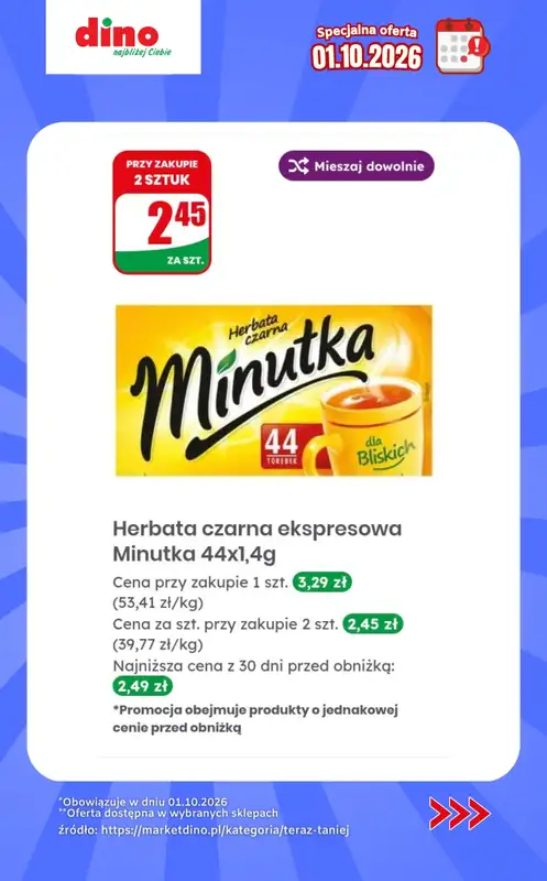 Dino - gazetka promocyjna Specjalna oferta na 01.10.2026 - promocje spoza gazetki od czwartku 01.10 do czwartku 01.10 - strona 5