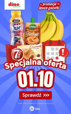 Dino - gazetka promocyjna Specjalna oferta na 01.10.2026 - promocje spoza gazetki od czwartku 01.10 do czwartku 01.10