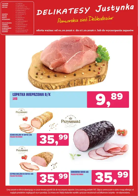 Delikatesy Justynka - gazetka promocyjna Gazetka od czwartku 01.10 do środy 07.10 - strona 3