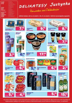 Delikatesy Justynka - gazetka promocyjna Gazetka od czwartku 01.10 do środy 07.10 - strona 2