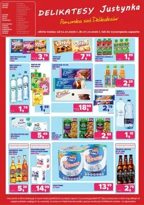 Delikatesy Justynka - gazetka promocyjna Gazetka od czwartku 01.10 do środy 07.10 - strona 5