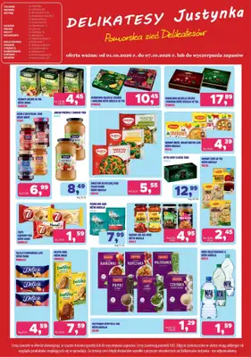 Delikatesy Justynka - gazetka promocyjna Gazetka od czwartku 01.10 do środy 07.10 - strona 4