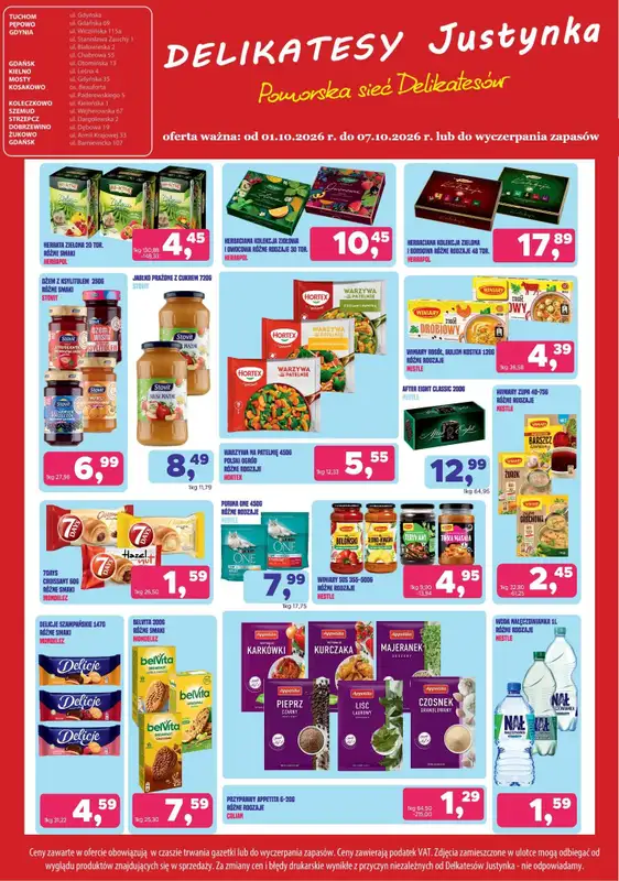 Delikatesy Justynka - gazetka promocyjna Gazetka od czwartku 01.10 do środy 07.10 - strona 4