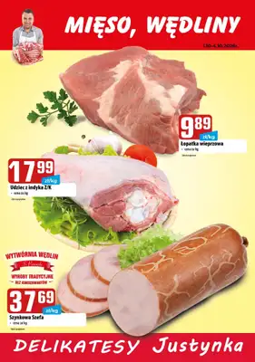 Delikatesy Justynka - gazetka promocyjna Plakaty promocyjne od czwartku 01.10 do niedzieli 04.10