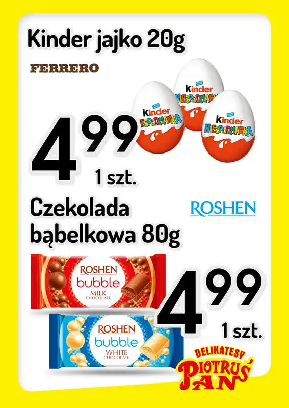 Delikatesy Piotruś Pan - gazetka promocyjna Plakaty promocyjne od czwartku 01.10 do środy 07.10 - strona 3