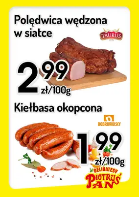 Delikatesy Piotruś Pan - gazetka promocyjna Plakaty promocyjne od czwartku 01.10 do środy 07.10