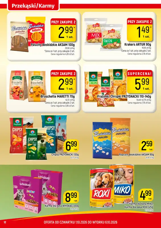 Delikatesy Piotruś Pan - gazetka promocyjna Gazetka od czwartku 01.10 do wtorku 06.10 - strona 12