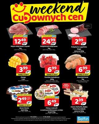 Delfin - gazetka promocyjna Weekend cudownych cen od czwartku 01.10 do niedzieli 04.10