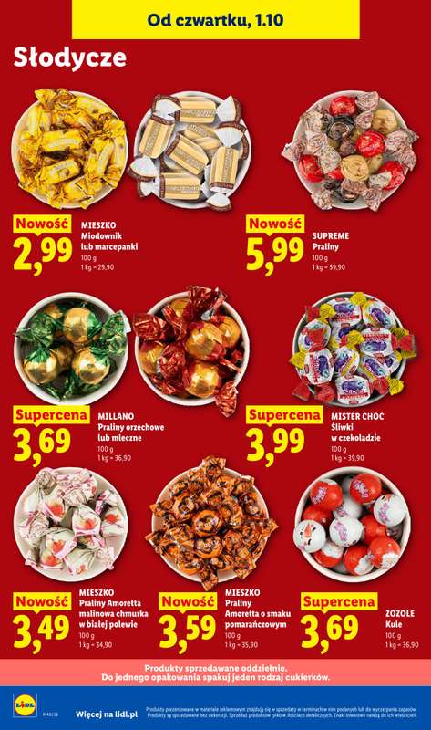 Lidl - gazetka promocyjna Oferta od czwartku od czwartku 01.10 do soboty 03.10 - strona 72