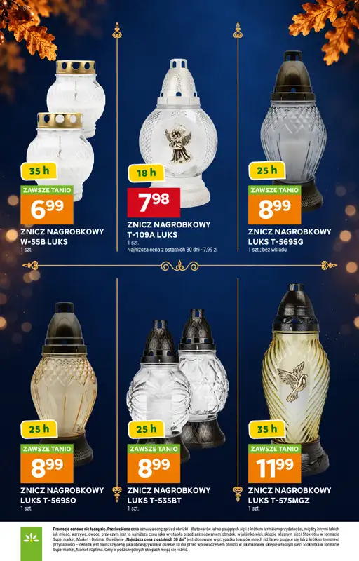 Stokrotka - gazetka promocyjna Katalog Znicze od czwartku 01.10 do środy 04.11 - strona 4