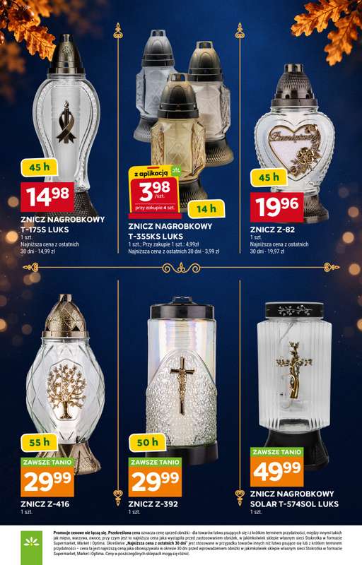 Stokrotka - gazetka promocyjna Katalog Znicze od czwartku 01.10 do środy 04.11 - strona 5