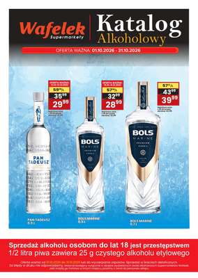 Wafelek - gazetka promocyjna Katalog alkoholowy od czwartku 01.10 do soboty 31.10