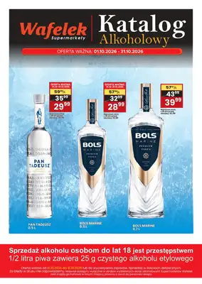 Wafelek - gazetka promocyjna Katalog alkoholowy od czwartku 01.10 do soboty 31.10