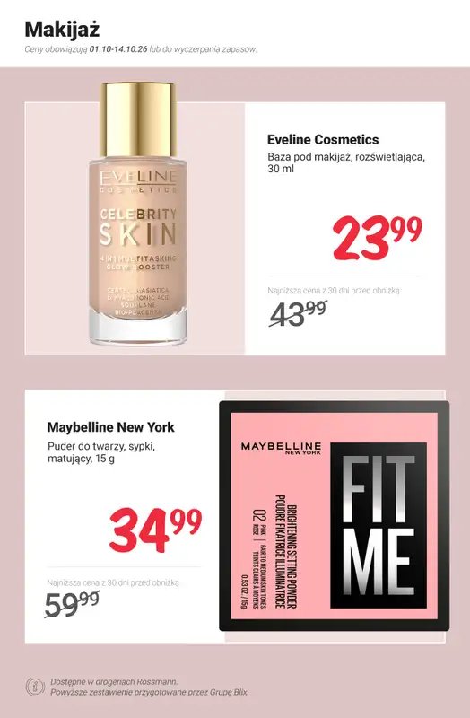Rossmann - gazetka promocyjna Nowe MEGA promocje - od 1.10 od czwartku 01.10 do środy 14.10 - strona 3