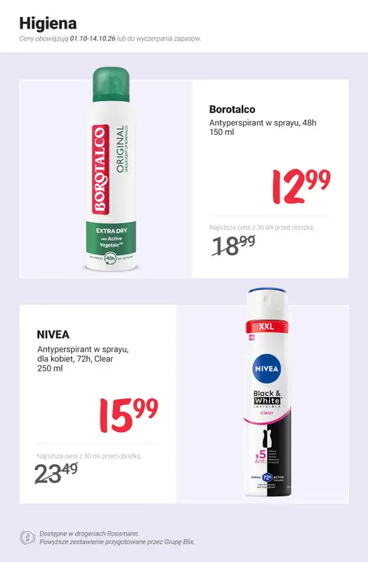 Rossmann - gazetka promocyjna Nowe MEGA promocje - od 1.10 od czwartku 01.10 do środy 14.10 - strona 9