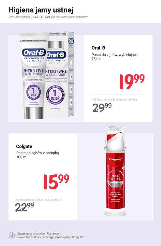 Rossmann - gazetka promocyjna Nowe MEGA promocje - od 1.10 od czwartku 01.10 do środy 14.10 - strona 10